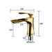 Single Handle Basin Mixer Faucet - DuoFaucets Product Size Image