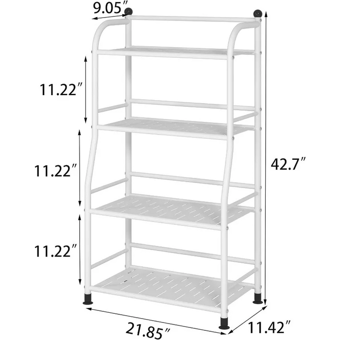 5 Tier Metal Shelf Storage Bookshelf