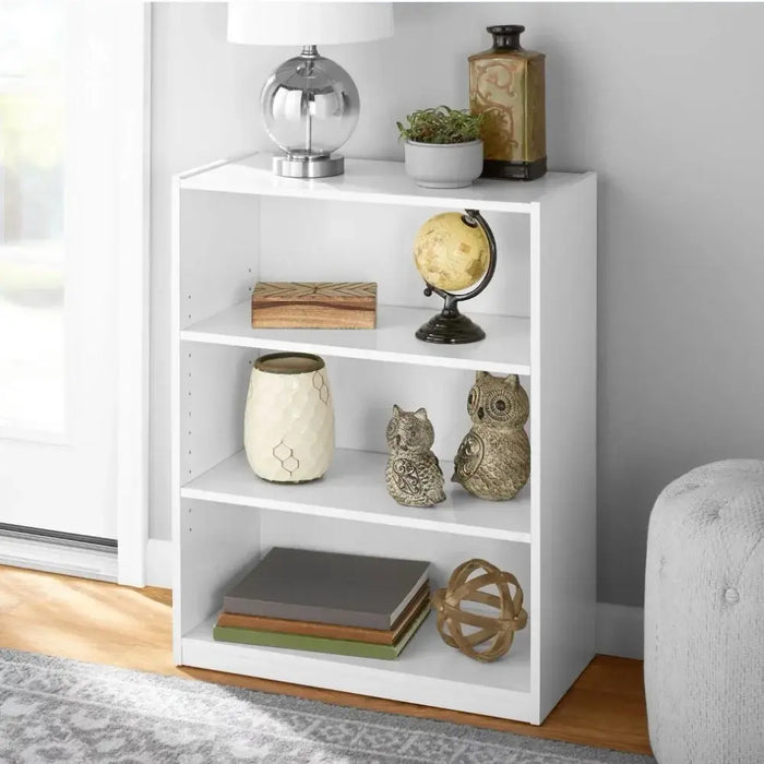 3-Shelf Bookcase with Adjustable Shelves