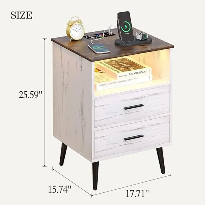 Wireless Charging Station Night Stand