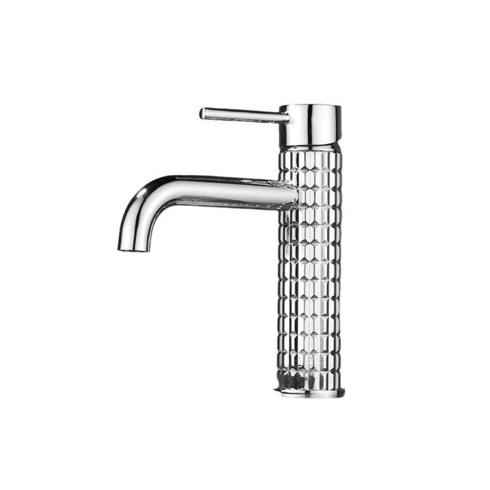 Carved Sink Mixer Tap Hot & Cold Bathroom Basin Faucets