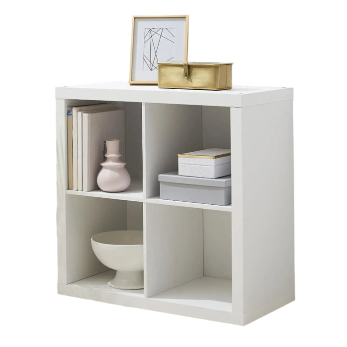 4-Cube Bookcase Storage Organizer Display Rack