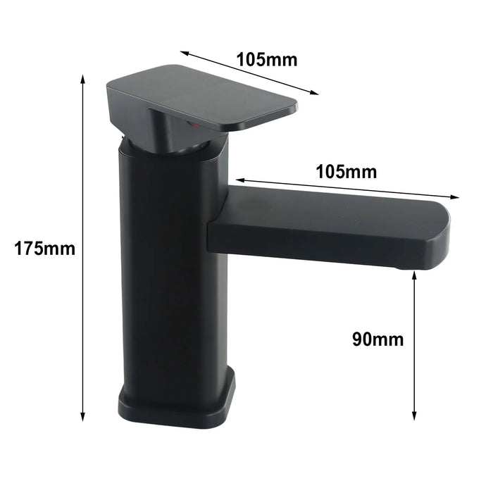 Sink Basin Hot And Cold Faucet - Duofaucets Product Size Image