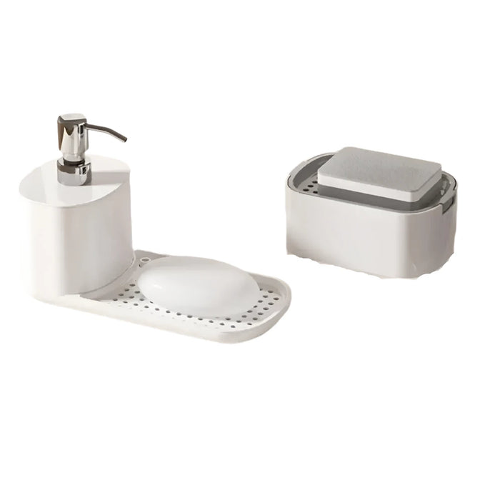 Kitchen Sink Organizer Soap Dispenser Set