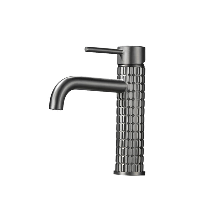 Carved Sink Mixer Tap Hot & Cold Bathroom Basin Faucets