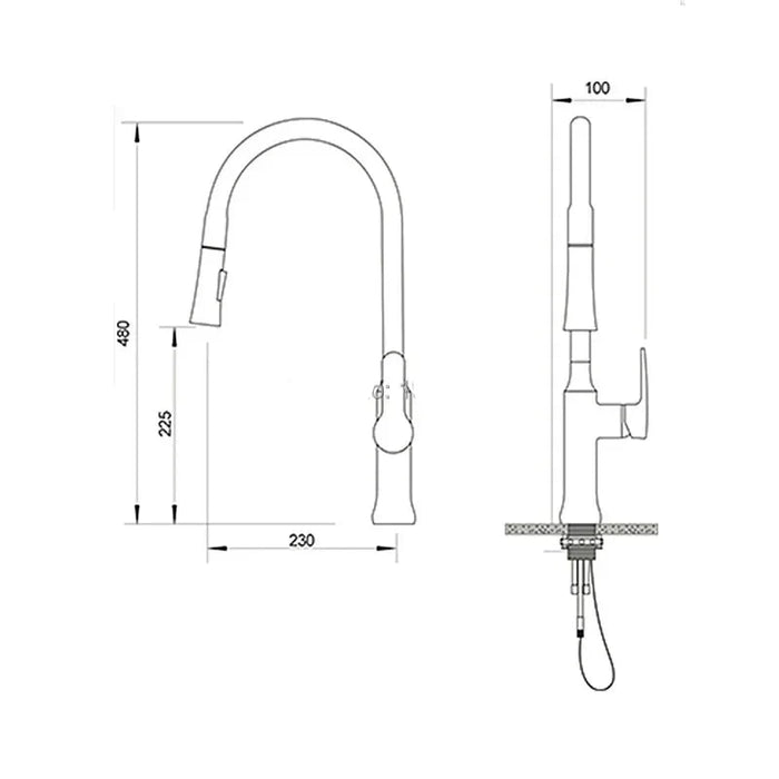 Sink Mixer Pull-out Kitchen Faucet