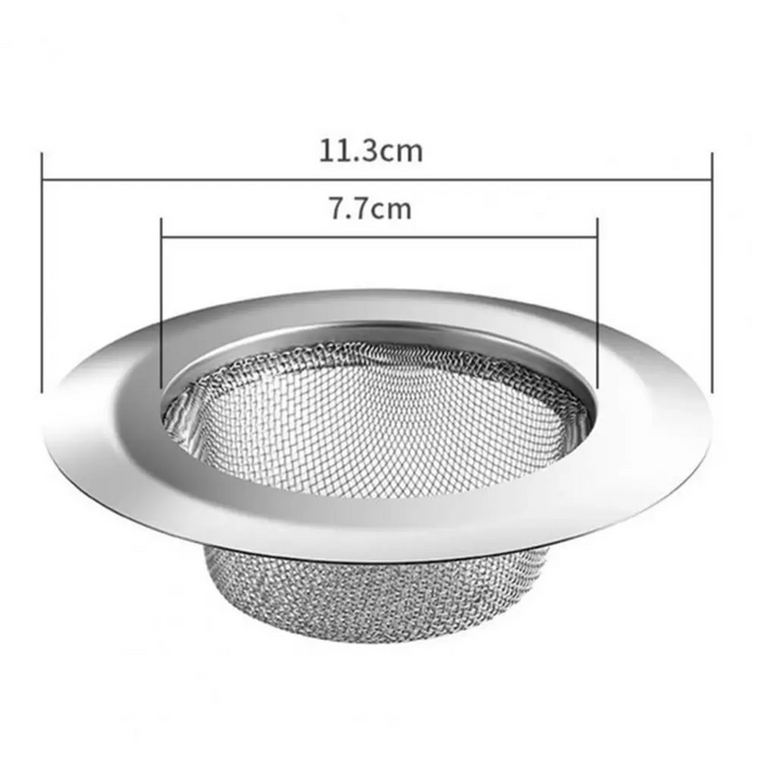 Stainless Steel Floor Drain Cover Shower Hair Catche Stopper - DuoFaucets Product Size Image