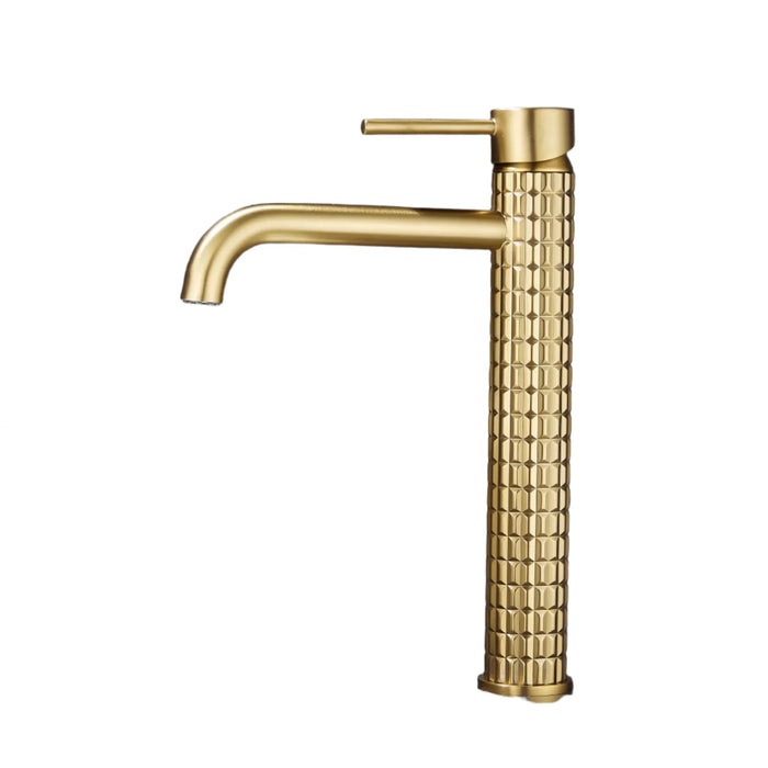 Carved Sink Mixer Tap Hot & Cold Bathroom Basin Faucets