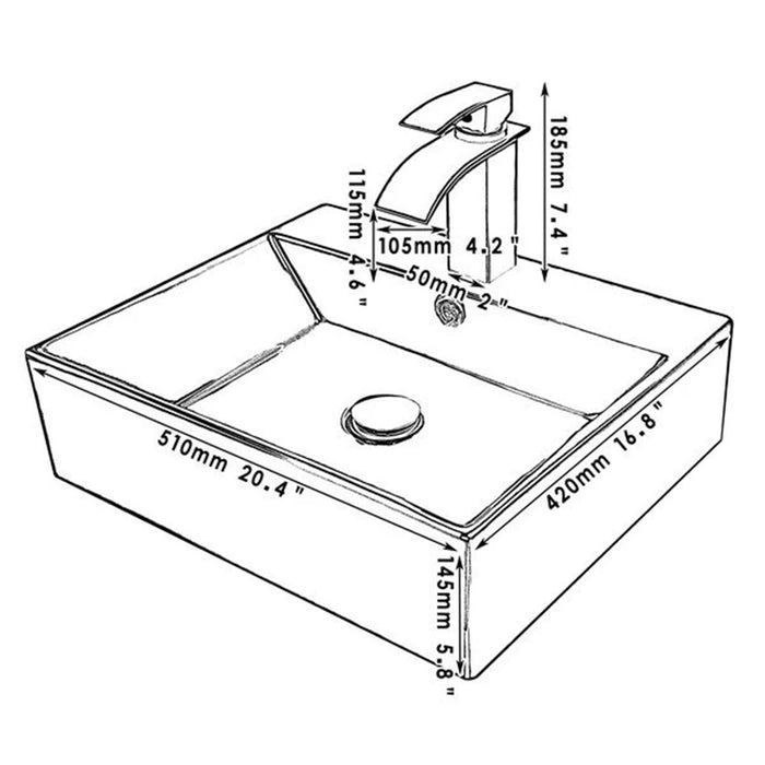 Modern Pop Up Drain Bathroom Sinks