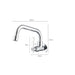 Copper Wall Mount Kitchen Sink Faucet - DuoFaucets Size Image