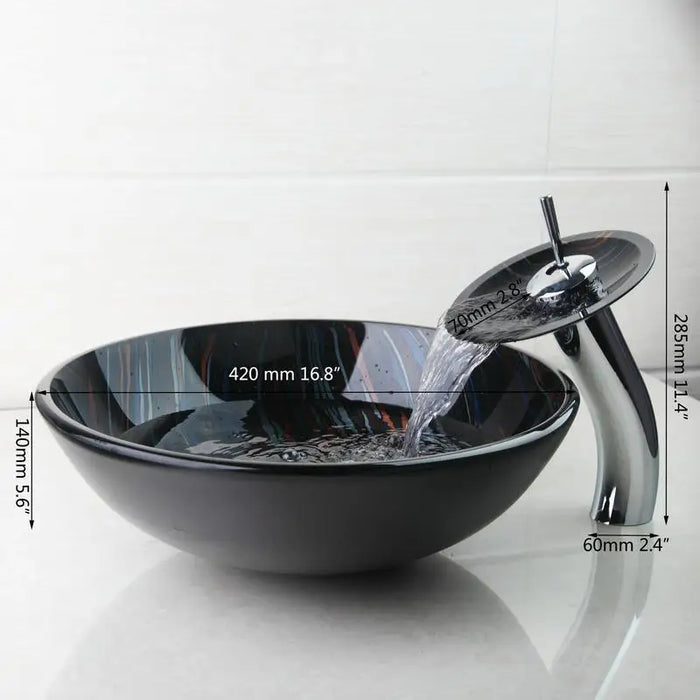 Tempered Glass Basin Bowl Sinks