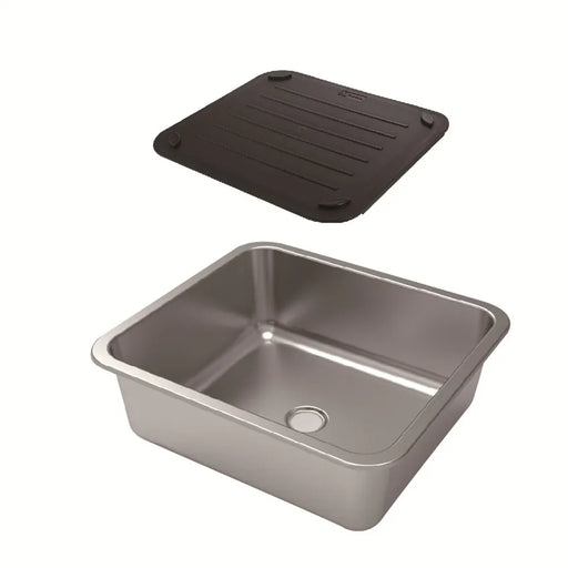 Stainless Steel Sink with Plastic Lid - DuoFaucet Product Image