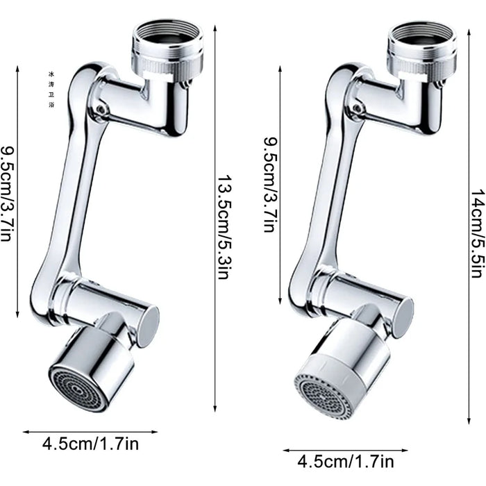 Brass Robotic Arm Faucet - DuoFaucets Product Size Image