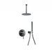 Metal Black Rain Head Bathroom Shower - DuoFaucets Product Image