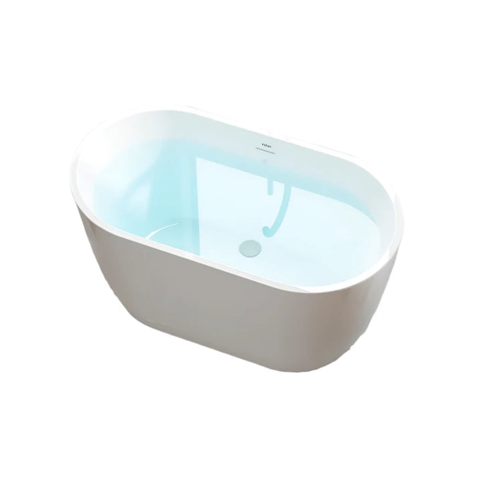 Freestanding Linear Overflow Bathtub