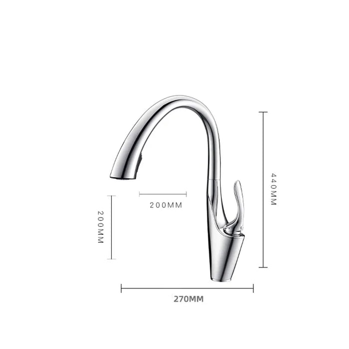 Pull Out Kitchen Sink Faucet - DuoFaucets Product Size Image