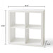 4-Cube Bookcase Storage Organizer Display Rack - Size Image