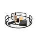 Modern Round Vanity Mirror Tray Steel - Product Image