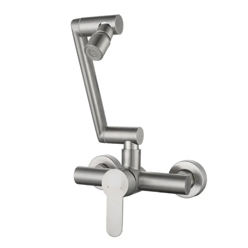 Stainless Steel Kitchen Wall Mount Faucet - DuoFaucets Product Image