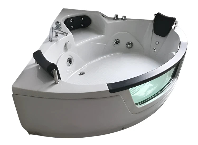 Triangular Whirlpool Bathtub