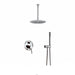 Metal Black Rain Head Bathroom Shower - DuoFaucets Product Image