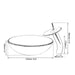 Bathroom With Glass Waterfall Mixer Basin Bowl - Size Image