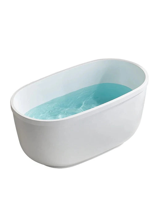 Small Apartment Bathroom Bathtub - DuoFaucets Product Image