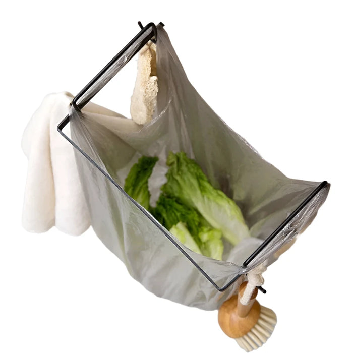 Kitchen Garbage Bag Holder Trash Rack