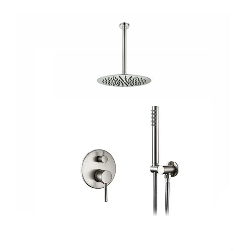 Metal Black Rain Head Bathroom Shower - DuoFaucets Product Image