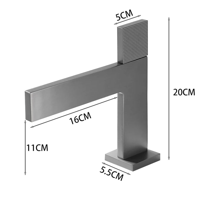 Deck Mounted Single Lever Bathroom Faucet - DuoFaucets Product Image