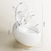 Egg Shape Close Automatic Toilet Bowl - Duofaucets Product Size Image