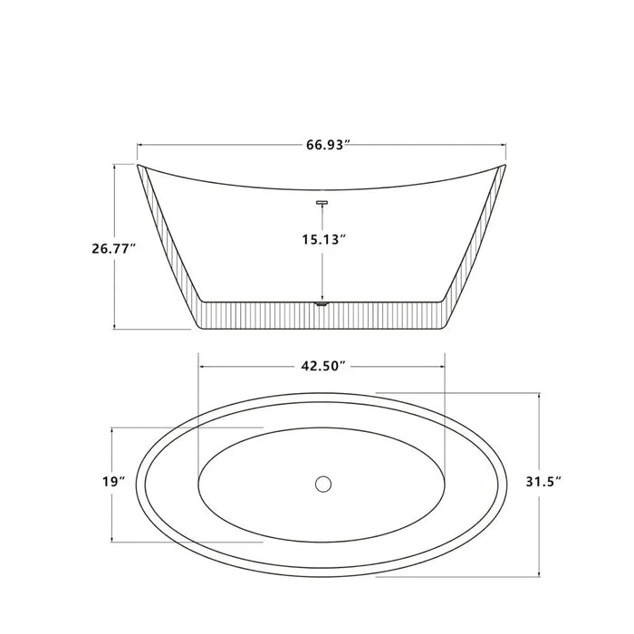 Modern Luxury Freestanding Bathtub