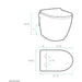 Wall Hung Bathroom Toilet Bowl - Duofaucets Size Image