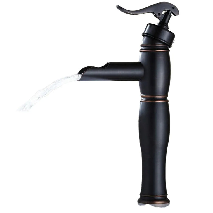 Vessel Water Tap Retro Waterfall Bathroom Sink Faucet