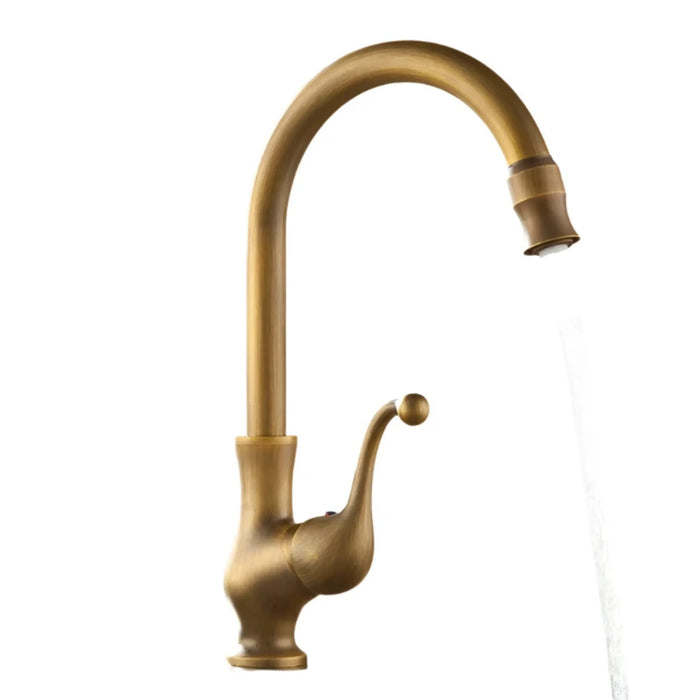 Single Hand Brass Kitchen Sink Faucet