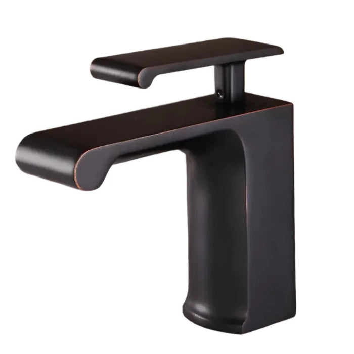 Black Copper Waterfall Basin Faucet