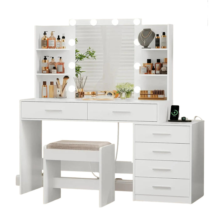 Desk Mirror Makeup Vanity Table