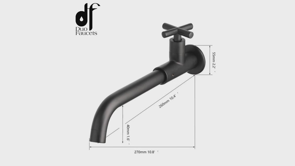 Wall Mount Pool Tap Washbasin Faucet - DuoFaucets Product Video