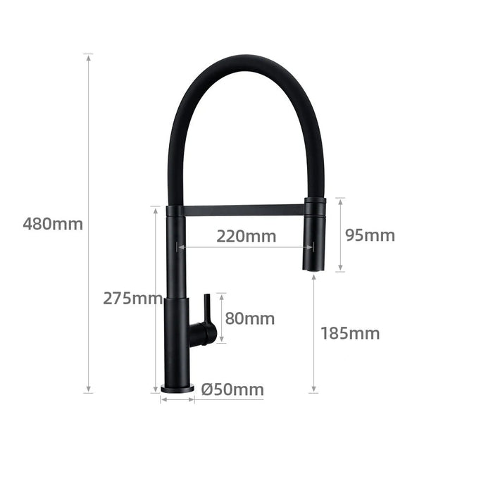 Put Out Mixer Kitchen Faucet - DuoFaucets Product Size Image